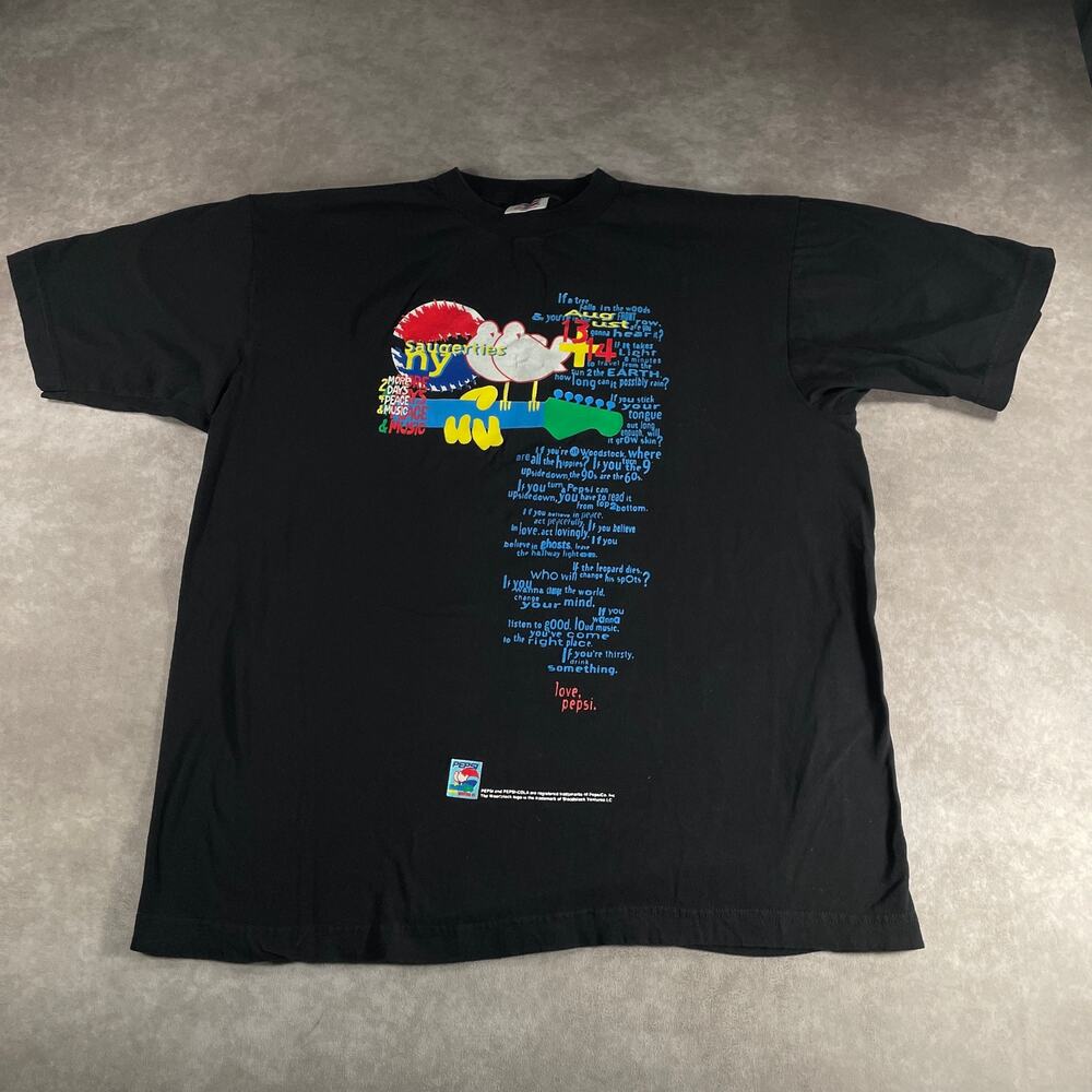 Woodstock Shirt Mens XL 94 Concert USA Cypress Hill NIN Vintage 1994 Festival